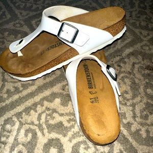 Birkenstocks white thong 10 Eur 41